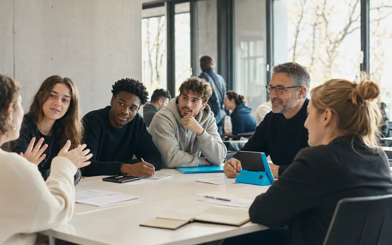 Atelier entre étudiants adultes et mentors de PME