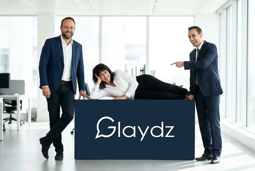 Vivien Le Moal, Elisabetta Gazziero et Vincent Guerinet, l’équipe Glaydz